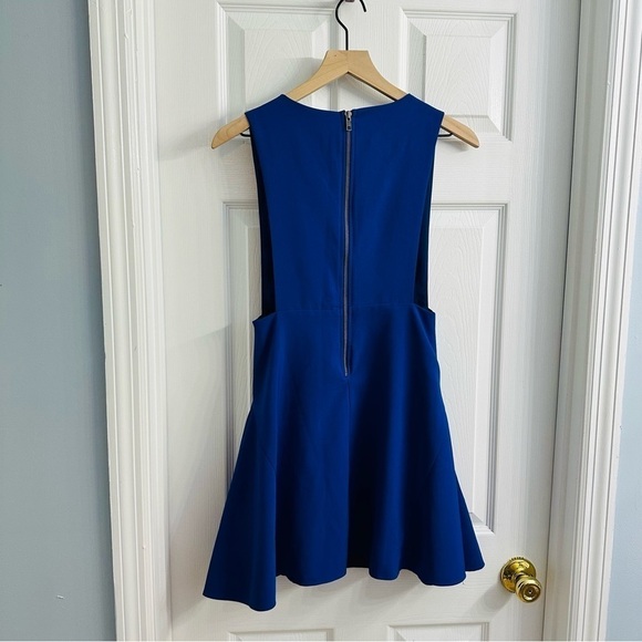 Revolve NBD Dress Mini Blue Cut Out Cocktail Party Graduation V-Neck Small - Picture 4 of 7